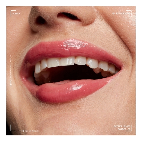 NYX Professional Makeup Butter Gloss, Non-Sticky Lip Gloss, Sorbet - Picture 4 of 7